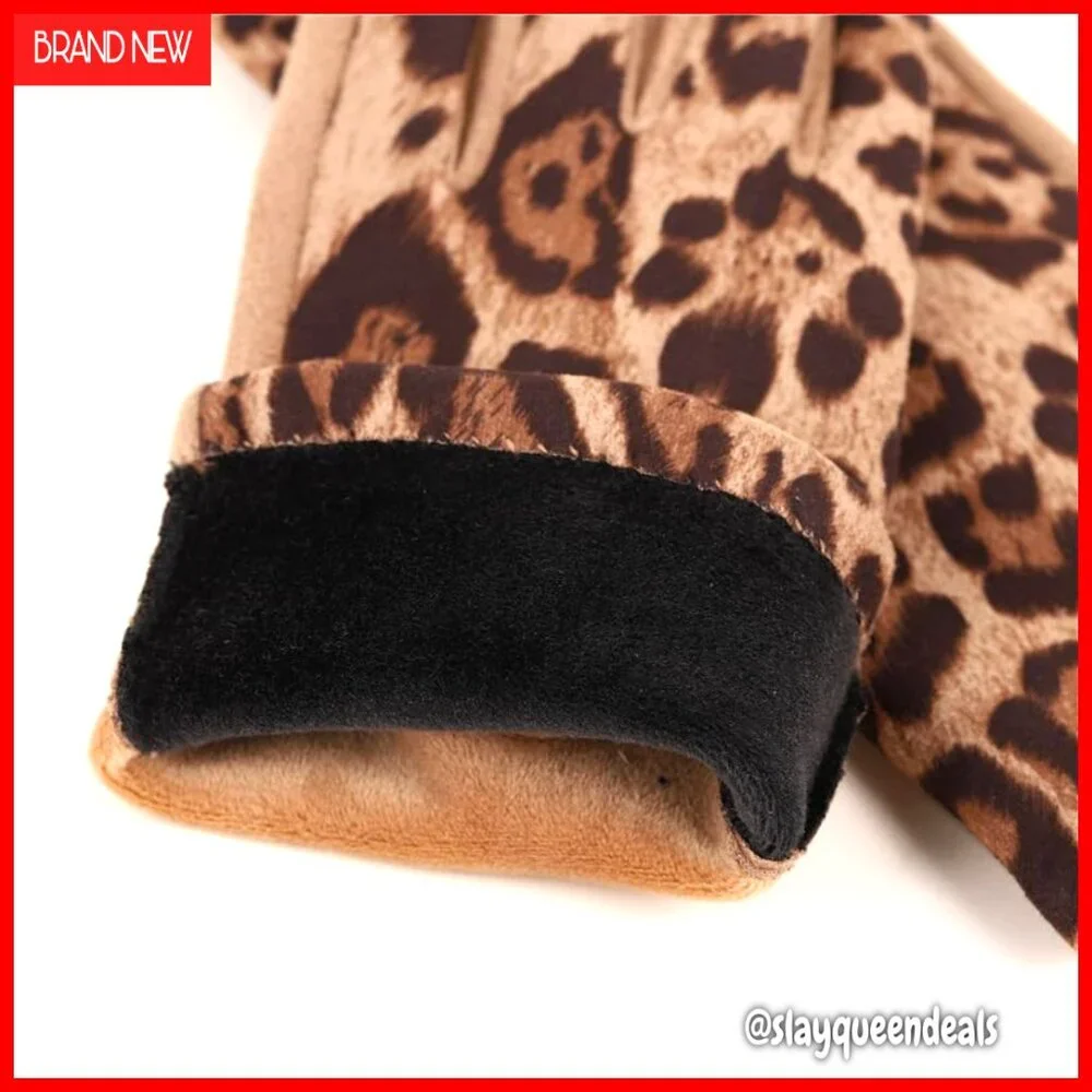Women's Winter Velvet Gloves Soft Stretch Thermal Warm Cold Weather